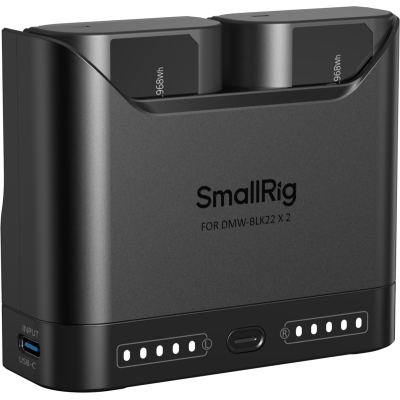 SmallRig 5487 Turbo Charging Kit for DMW-BLK22 Camera Batteries