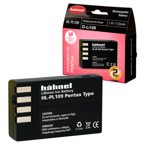 Hähnel Battery Pentax HL-PL109 / D-Li109, Acumulator, baterie dedicata camera foto DSLR mirrorless