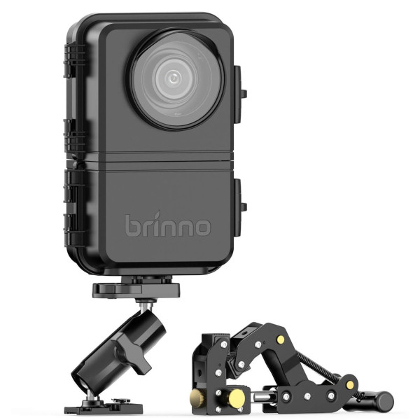 Brinno BCC5000 Kit Camera Time Lapse, Rezolutie 4K UHD, Wi-Fi, Bluetooth, Mod noapte, Carcasa Protectie IPX4, Suport Menghina