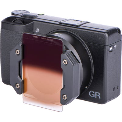 Avatar Shop|NiSi Suport Filtru 49mm pentru Camere Compacte, Ricoh GR III, Filtre Patrate P1, Rotire 360 Grade, Design Aluminiu|NISI