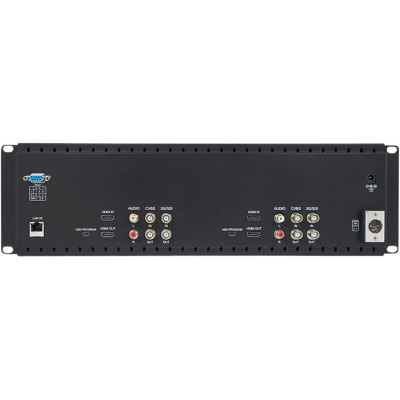 echipament video profesional monitor dual rack