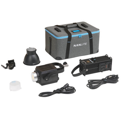 Avatar-Shop|Nanlite Forza 500 II Lampa LED Daylight, Putere 560W, 5600K, CRI 96, Control DMX/APP, Alimentare AC/DC, Montura Bowens|Nanlite