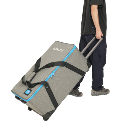 Avatar-Shop|Kit 3 Lumini Nanlite: 2 x PavoSlim 60B, 1x Forza 60B II, Bi-Color 2700K-6500K, Lentila Fresnel, Stative si Geanta Troller|Nanlite