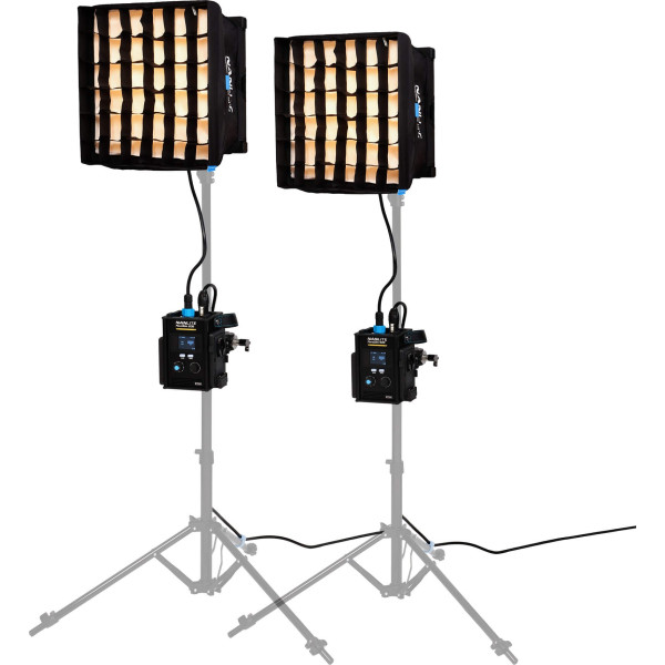 Kit 2 Panouri LED Nanlite PavoSlim 60B Bi-Color, CCT 2700K-6500K, Putere 60W, CRI 95, include Softbox-uri si Geanta Transport