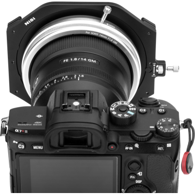 Avatar Shop|NiSi Filter Holder 100mm, Pentru Sony 14mm F1.8, Filtre Patrate 100mm, Rotatie 360 Grade, Aliaj Aluminiu|NISI
