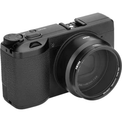 Avatar Shop|NiSi Adaptor Obiectiv pentru Ricoh GR IIIx, Diametru Filtru 49mm, Montare prin Bajonet, Compatibil Filtre Circulare|NISI