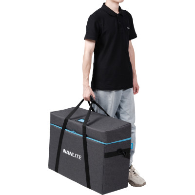 Avatar-Shop|Nanlite FS-200B Studio Kit 2 Lumini LED Bi-Color, 220W, 2700K-6500K, 29490 Lux, Include 2 Stative, Reflectoare si Accesorii|Nanlite