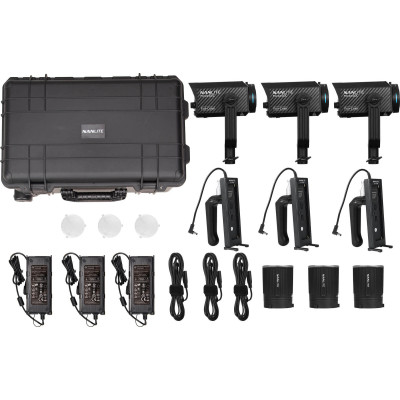 kit profesional vlogging si filmare nanlite forza 60c full color
