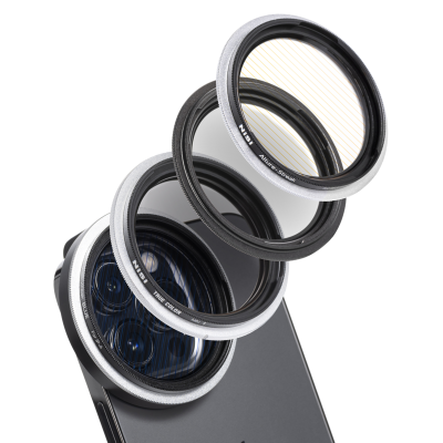 Avatar Shop|NiSi IP-A Cinema Kit pentru iPhone, Suport Filtru, Black Mist 1/4, ND Variabil 1-5 Stopuri, Allure-Streak Blue si Orange, Husa|NISI