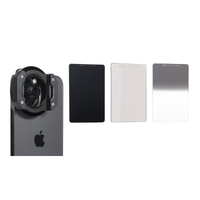 Avatar Shop|NiSi IP-A Landscape Kit pentru iPhone, Suport Filtre, Polarizator HD, Filtru GND8 3 Stop, Filtru ND64 6 Stop|NISI