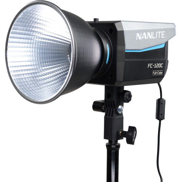 Nanlite FC-120C Lampa LED RGBW, 120W, Full Color, 2700K-7500K, 36000 culori, Bluetooth, DMX, Adaptor Bowens si Geanta incluse