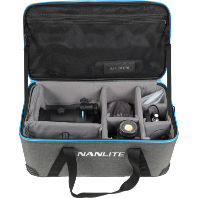 Avatar Shop|Kit Nanlite Forza 60B II Bi-Color si Proiector PJ-FMM, Include Lentile 19° si 36°, Gobos, Grip Baterie si Geanta Transport|Nanlite