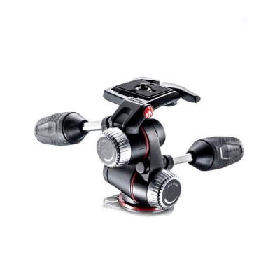 Manfrotto X-PRO Cap Trepied Foto 3-Way, Manere Retractabile, Sarcina 8 kg, 3 Bule de...