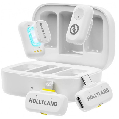 transmitatoare microfon wireless albe hollyland lark a1 discret