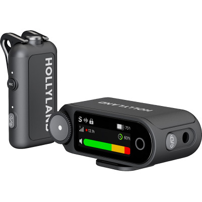 sistem microfon wireless profesional hollyland lark max 2 solo camera