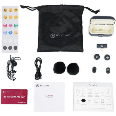 pachet complet accesorii vlogging hollyland lark m2 usb-c kit