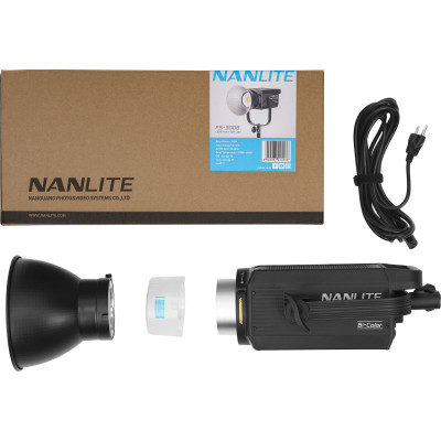 Avatar-Shop|Nanlite FS-300B Lampa Video LED Studio, Putere 350W, Bi-Color, 2700K-6500K, 12 efecte de lumina, Montura Bowens|Nanlite
