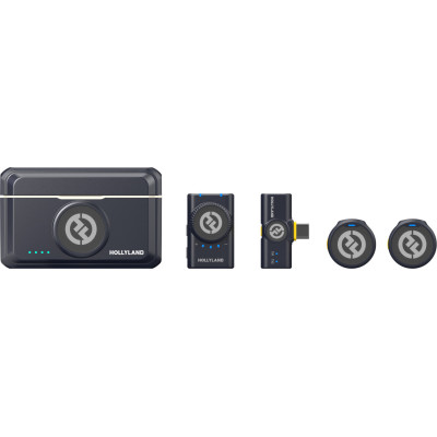 receptor camera trs si receptor usb-c hollyland lark m2 mini combo