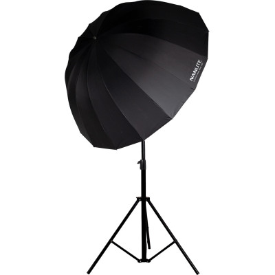 control directional lumina umbrela parabolica argintie 135cm