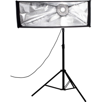 Avatar-Shop|Softbox Asimetric Stripbank Nanlite 45 x 110 cm, Montura Bowens, Interior Argintiu, Difuzie Frontala, Profil Ingust|Nanlite
