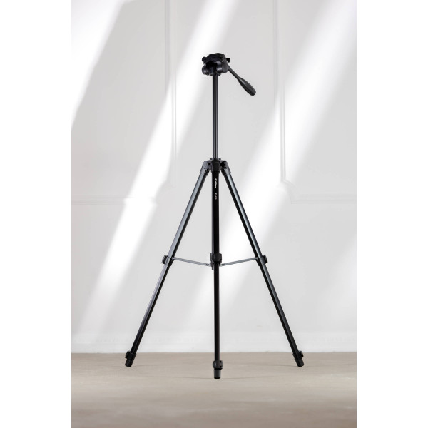 Velbon EX-530 Trepied Foto-Video, Aluminiu, 3 Sectiuni, Cap Panoramic 3-Way, Inaltime Maxima 156cm, Greutate Sustinuta 2kg
