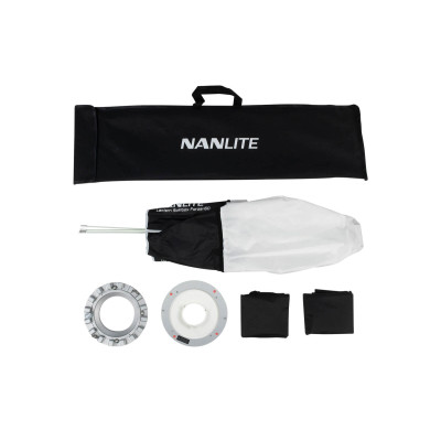 Avatar-Shop|Nanlite LT-FMM-60 Lantern 60cm Softbox Sferic, Montura FM si Bowens, Fuste Control Incluse, Iluminare Omnidirectionala 270 Grade|Nanlite