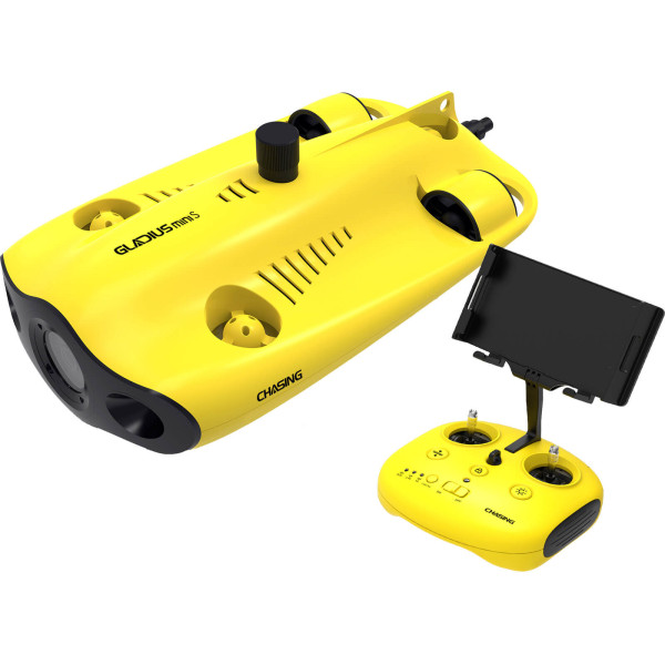 Chasing Gladius Mini S Flash Pack Drona Subacvatica 100m, Camera 4K EIS, 5 motoare, Brat Robotic Inclus, Rucsac, 4 Ore Autonomie