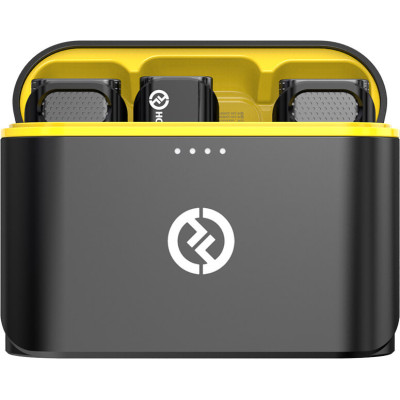 Avatar-Shop|Hollyland Lark C1 Duo Microfon Wireless Lavaliera pentru iPhone, MFi Lightning, 200 m, Noise Cancelling, Autonomie 32h, Negru|HOLLYLAND