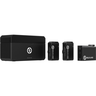 microfon wireless lavaliera hollyland lark max duo inregistrare interna