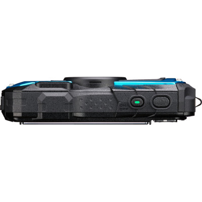 Pentax WG-90 Blue Aparat Foto Compact Rezistent la Apa, Senzor 16.0 MP, Zoom Optic 5x, Subacvatic 14 m, Antisoc 1.6 m