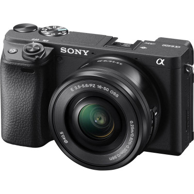 aparat foto mirrorless sony a6400 kit obiectiv 16-50 mm oss vlogging compact