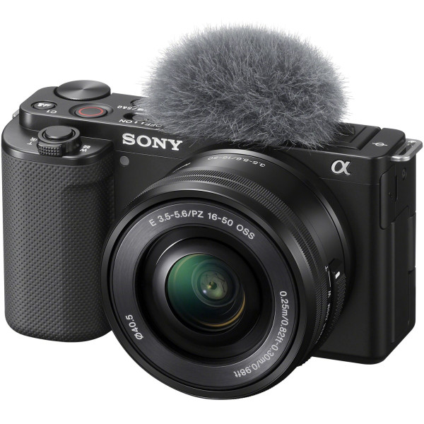 Sony ZV-E10 II Kit Obiectiv 16-50mm f/3.5-5.6 OSS II Aparat Foto Mirrorless, APS-C 26 MP, Video 4K 60p, 759 Puncte AF, Negru