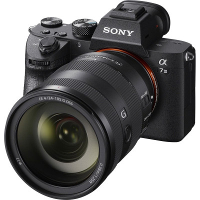 aparat foto mirrorless sony a7 iii kit obiectiv 24-105mm f4 g oss full frame