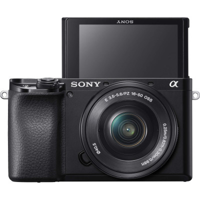 Sony A6100 Kit Obiectiv 16-50mm f/3.5-5.6 OSS Aparat Foto Mirrorless APS-C 24.2 MP, Video 4K, Eye AF, Ecran Rabatabil 180°