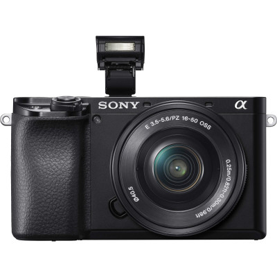 Sony A6100 Kit Obiectiv 16-50mm f/3.5-5.6 OSS Aparat Foto Mirrorless APS-C 24.2 MP, Video 4K, Eye AF, Ecran Rabatabil 180°