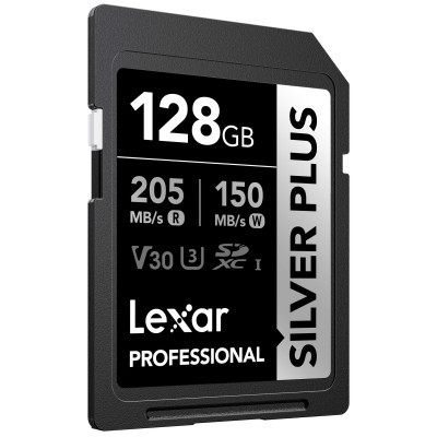 card sdxc lexar silver plus 128gb rezistent la apa si temperaturi extreme