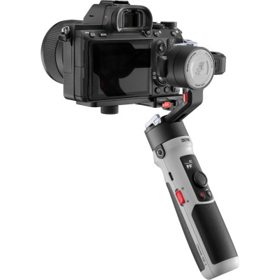 Zhiyun Crane M2S Combo Gimbal Stabilizator 3 Axe pentru Mirrorless, Smartphone si Camere Actiune, Lumina LED, Rucsac inclus