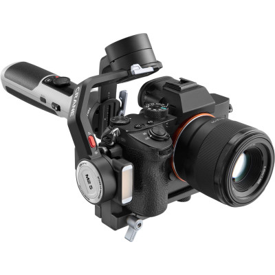 Zhiyun Crane M2S Combo Gimbal Stabilizator 3 Axe pentru Mirrorless, Smartphone si Camere Actiune, Lumina LED, Rucsac inclus
