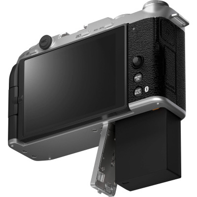 Fujifilm X-M5 Kit Obiectiv XC 15-45mm f/3.5-5.6 OIS PZ Aparat Foto Mirrorless 26.1 MP, Video 6.2K, Autofocus AI, Argintiu