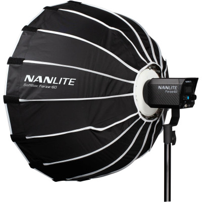 nanlite softbox 60 cm cu grila textila control lumina directional interviu