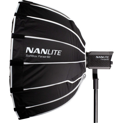 nanlite softbox parabolic 60 cm fm mount forza 60 forza 150 lumina portret