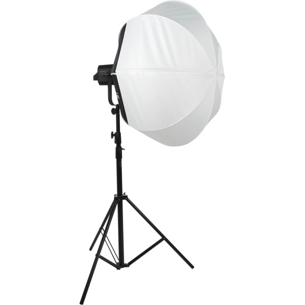 Nanlite LT-80 Lantern Softbox 80 cm, Iluminare Omnidirectionala 270 Grade, Montura Bowens, Include Skirt Set, Alb