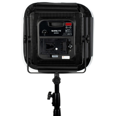 softbox pliabil nanlite pentru panouri led seria 600 instalare pe vofeti