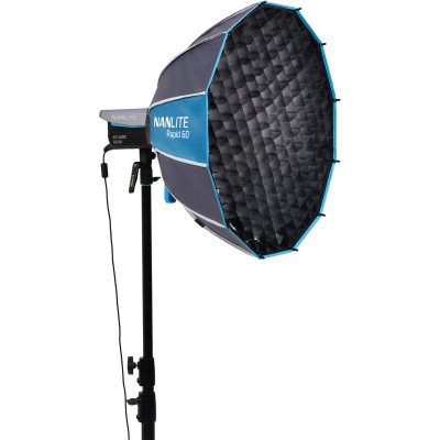 nanlite rapid 60 parabolic softbox sb-rp60 montura fm sistem asamblare 5 secunde