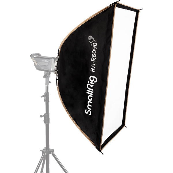SmallRig 3930 RA-R6090 Softbox Rectangular 60 x 90 cm, Montura Bowens, Sistem Quick-Release, Include Grid si 2 Difuzii