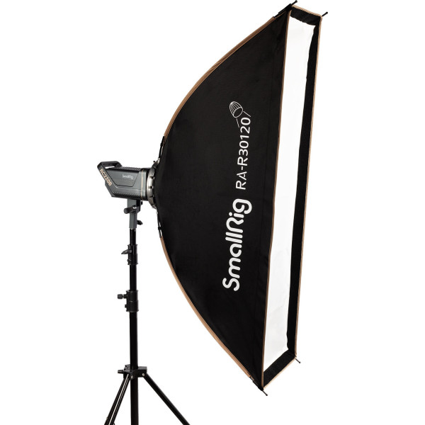 SmallRig RA-R30120 3931 Softbox Strip 30 x 120 cm, Montura Bowens, Sistem Quick-Release, Include Grid si 2 Difuzii