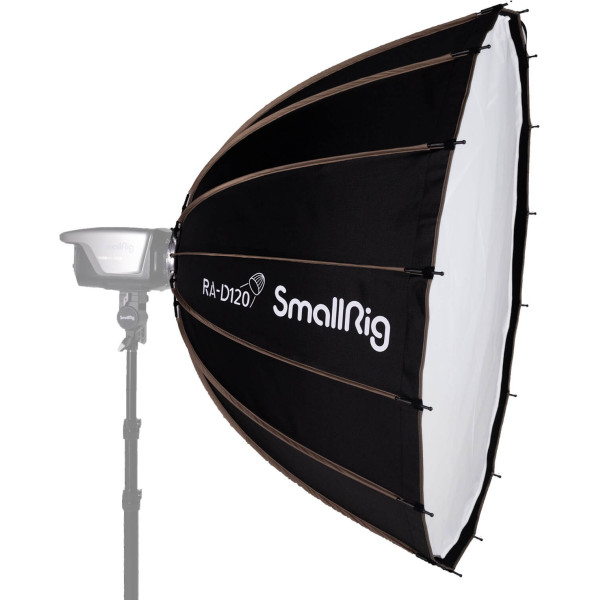 SmallRig RA-D120 4140 Softbox Parabolic 84 cm, Montura Bowens, Sistem Quick-Release, Include Grid si 2 Difuzii