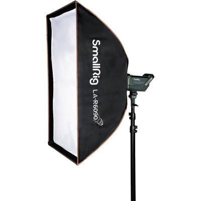 smallrig la-r6090 structura sârmă oțel interior argintiu softbox rectangular 60x90 montura bowens
