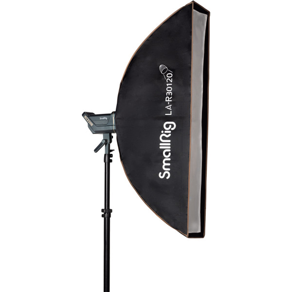 SmallRig 4200 Softbox Strip LA-R30120 30 x 120 cm, Montura Bowens, Include Grid Honeycomb si 2 Difuzii, Portret si Produs