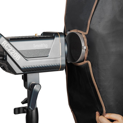SmallRig 4200 Softbox Strip LA-R30120 30 x 120 cm, Montura Bowens, Include Grid Honeycomb si 2 Difuzii, Portret si Produs